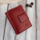 Women's leather wallet red medium with RFID security Paolo Peruzzi AL-04-RD