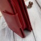 Women's leather wallet red medium with RFID security Paolo Peruzzi AL-04-RD