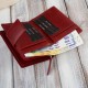 Women's leather wallet red medium with RFID security Paolo Peruzzi AL-04-RD