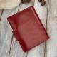 Women's leather wallet classic red in natural grain leather Paolo Peruzzi AL-05-RD