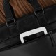 Men's laptop bag for shoulder and handheld leather black Paolo Peruzzi AL-09-BL