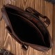 Men's laptop bag for shoulder and handheld leather black Paolo Peruzzi AL-09-BL