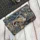 Women's large leather wallet with oriental print Paolo Peruzzi T-05-G