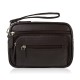 Men's leather handbag leather black capacious Paolo PeruzziT-130-BL