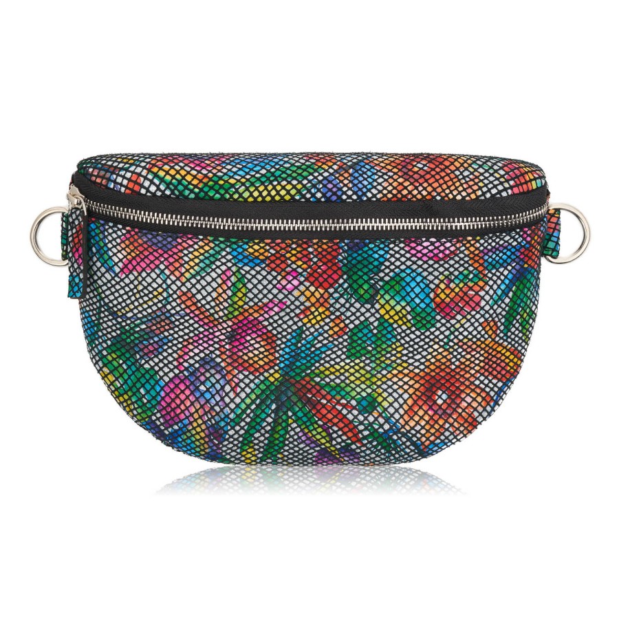 Pungă pentru rinichi din piele colorată pentru femei Paolo Peruzzi Z-15-O