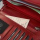 Dámská velká červená kožená peněženka s ochranou RFID Paolo Peruzzi AL-14-RD