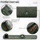 Дамски голям портфейл от червена кожа с цветя и RFID защита Paolo Peruzzi AL-14-RD