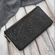Women's burgundy leather wallet in horizontal orientation RFID Paolo Peruzzi AL-13-BGD