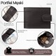 Мъжки портфейл от кафява кожа със защита RFID Paolo Peruzzi AL-16-BR