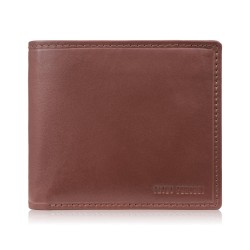 Men's horizontal slim wallet in cognac Paolo Peruzzi AL-17-CG