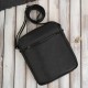 Мъжка кожена чанта за рамо postbag black Paolo Peruzzi AL-20-BL