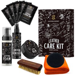 Leather Expert Leather Care Kit Biker’s Edition zestaw do pielęgnacji skórzanej odzieży motocyklowej LE-18-CKB3ST