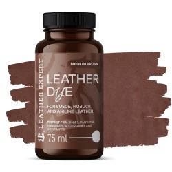 Vopsea pentru piele de căprioară, nubuc, negru anilină 75ml Leather Expert Leather Dye LE-21-D75BL