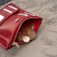 Дамски кожен портфейл голям червен със защита RFID Paolo Peruzzi T-140-RD