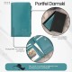 Portfel damski skórzany duży butelkowa zieleń z ochroną RFID Paolo Peruzzi T-140-GB