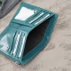 Portofel pentru femei din piele verde sticlă mare cu protecție RFID Paolo Peruzzi T-140-GB