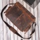 Geantă pentru laptop din piele pentru bărbați, durabilă, spațioasă, maro, vintage Paolo Peruzzi T-106-HBR