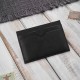 Etui na karty i wizytówki skórzane minimalistyczne praktyczne etui czarne Paolo Peruzzi T-150-BL