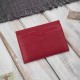 Leather minimalist practical card and business card case red Paolo Peruzzi T-150-RD
