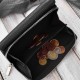 Дамски голям черен портфейл от естествена кожа с вместимост Paolo Peruzzi T-138-BL