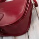 Women's leather letterman's handbag in full grain leather red Paolo Peruzzi T-39-KRD