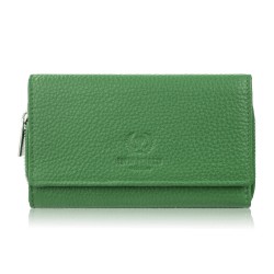Дамски голям зелен кожен портфейл с вместимост Paolo Peruzzi T-138-GB