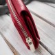 Дамски голям червен кожен портфейл с обем Paolo Peruzzi T-138-RD