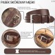 Curea din piele premium pentru bărbați cu cataramă clasică maro elegant 100 cm Paolo Peruzzi PG-08-BR-100
