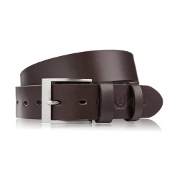 Curea din piele premium pentru bărbați cu cataramă clasică, maro închis elegant 100 cm Paolo Peruzzi PG-08-DBR-100