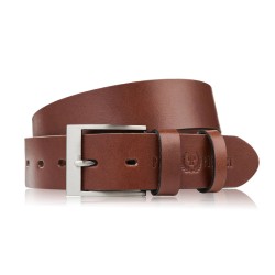 Curea din piele premium pentru bărbați cu cataramă clasică elegantă coniac 100 cm Paolo Peruzzi PG-08-CG-100