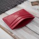 Etui na karty i wizytówki skórzane minimalistyczne praktyczne etui czerwone Paolo Peruzzi T-151-RD