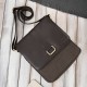 Men's leather and cotton canvass shoulder bag black Paolo Peruzzi AY-01-BL