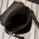 Men's leather and cotton canvass shoulder bag black Paolo Peruzzi AY-01-BL