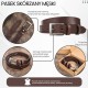 Pasek męski skórzany premium z klasyczną klamrą elegancki brązowy 100 cm Paolo Peruzzi PG-09-BR-100