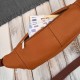 Men's belt leather kidney pouch cognac natural leather Abruzzo ABR-51-CG