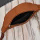 Men's belt leather kidney pouch cognac natural leather Abruzzo ABR-51-CG