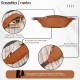 Men's belt leather kidney pouch cognac natural leather Abruzzo ABR-51-CG