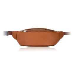 Men's belt leather kidney pouch cognac natural leather Abruzzo ABR-51-CG