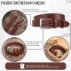 Pasek męski skórzany premium z klasyczną klamrą elegancki koniakowy 110 cm Paolo Peruzzi PG-09-CG-110