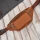 Men's leather classic belt kidney pouch cognac Abruzzo ABR-41-CG