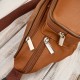 Men's leather classic belt kidney pouch cognac Abruzzo ABR-41-CG