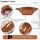 Men's leather classic belt kidney pouch cognac Abruzzo ABR-41-CG