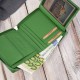 Set cadou pentru ea Portofel verde pentru femei T-139 și portcard din piele T-151 Paolo Peruzzi ZUP-143-GR
