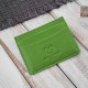 Set cadou pentru ea Portofel verde pentru femei T-139 și portcard din piele T-151 Paolo Peruzzi ZUP-143-GR