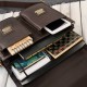 Men's document briefcase leather travel briefcase Paolo Peruzzi AY-03-BR