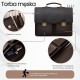 Men's document briefcase leather travel briefcase Paolo Peruzzi AY-03-BR