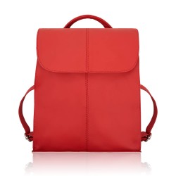 Plecaczek damski skórzany koniakowy mały plecak miejski Abruzzo ABR-42-CG