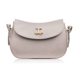 Women's beige synthetic leather shoulder bag SP-21-BG