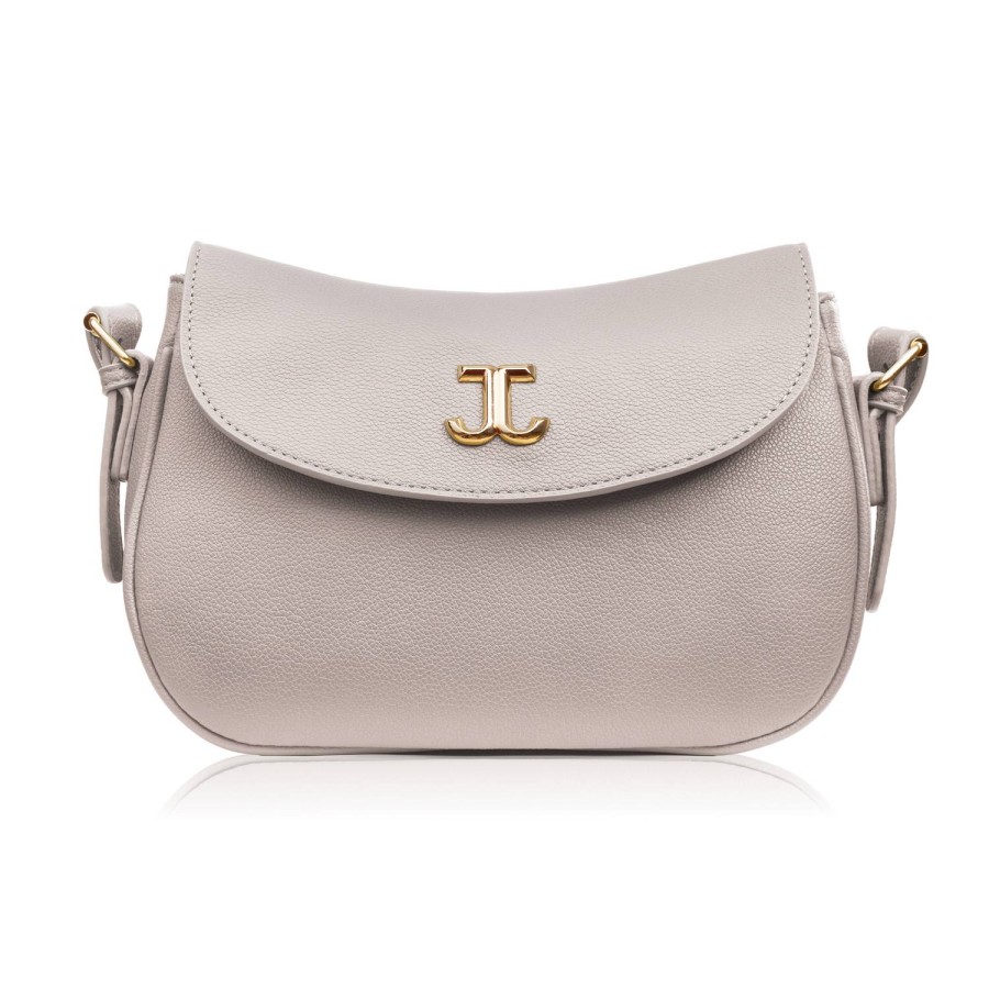 Women's beige synthetic leather shoulder bag SP-21-BG