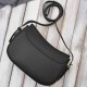 Women's synthetic leather classic black shoulder bag SP-21-BL